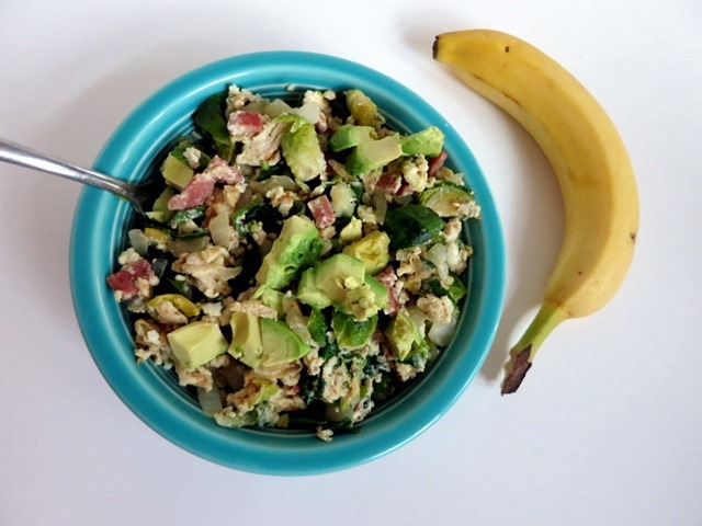 veggie egg scramble