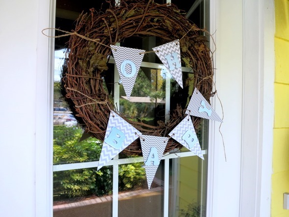 Oh Baby Baby Shower Wreath