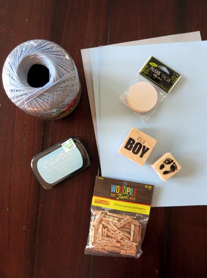 baby shower garland supplies