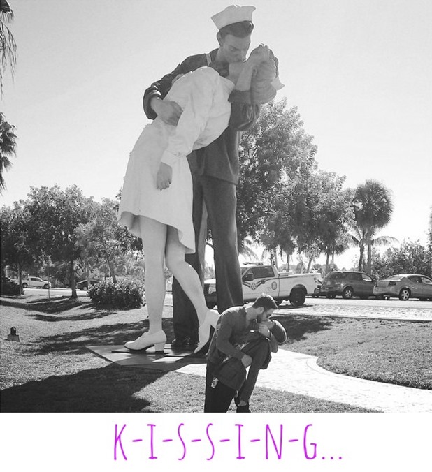 kissing