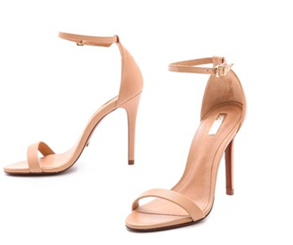 nude sandals schutz