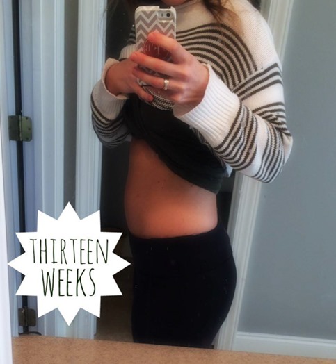 13 weeks pregnant