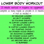 Bodyweight Lower Body Workout Bodyweight Lower Body Workout