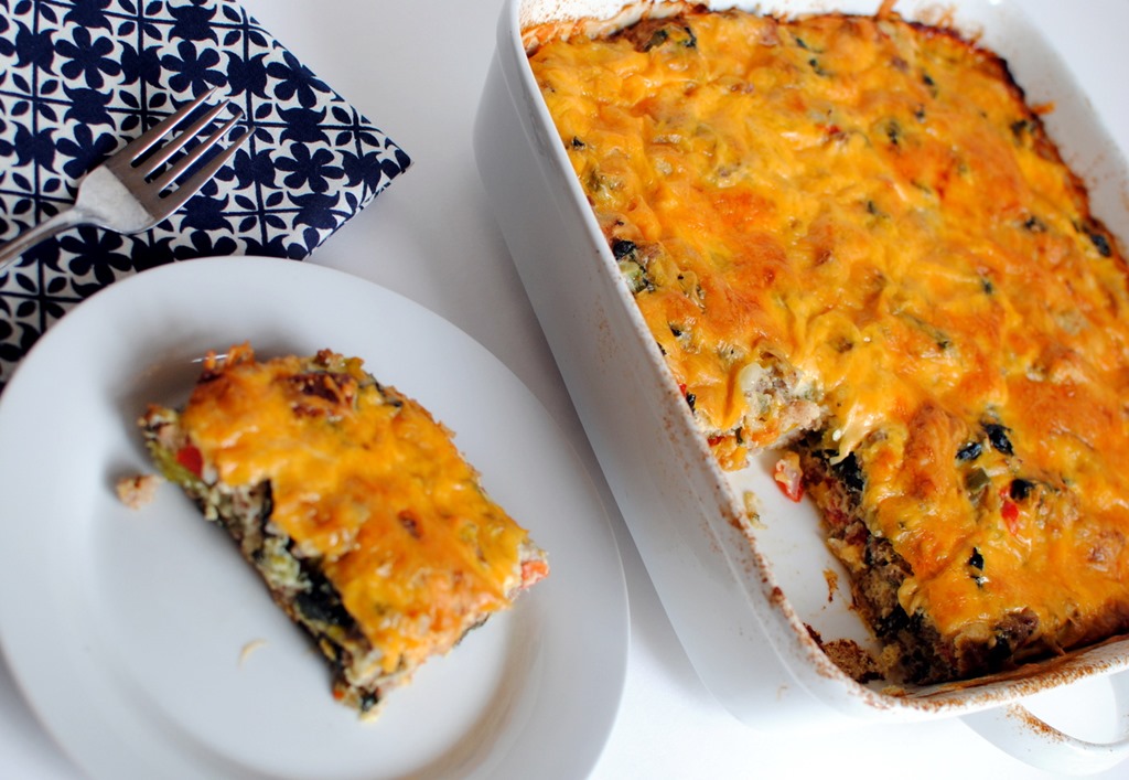 Kale and Sausage Breakfast Casserole Peanut Butter Fingers