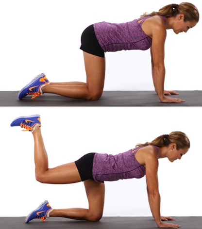 donkey kicks exercise