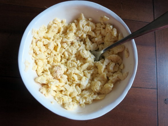 eggs with laughing cow