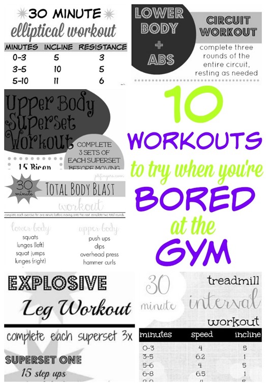 10 Workouts To Try When You're Bored At The Gym