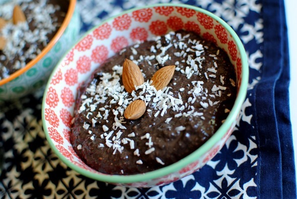 Chocolate Coconut Chia Seed Pudding