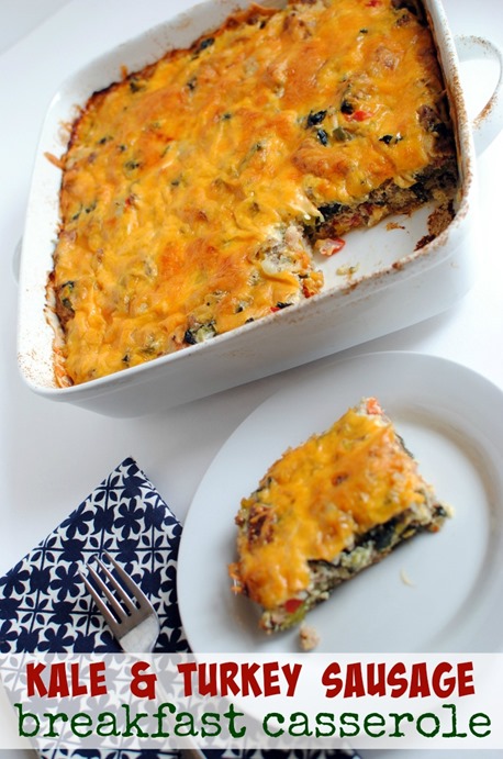 Kale and Turkey Sausage Breakfast Casserole Recipe