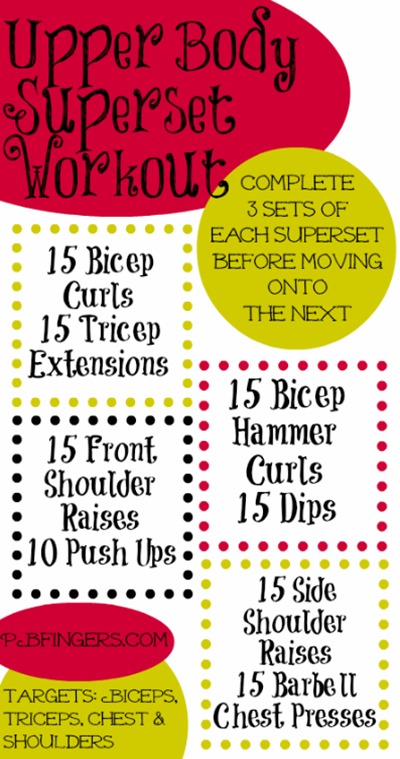 Upper Body Superset Workout