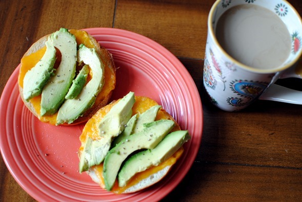 cheese toast with avocado