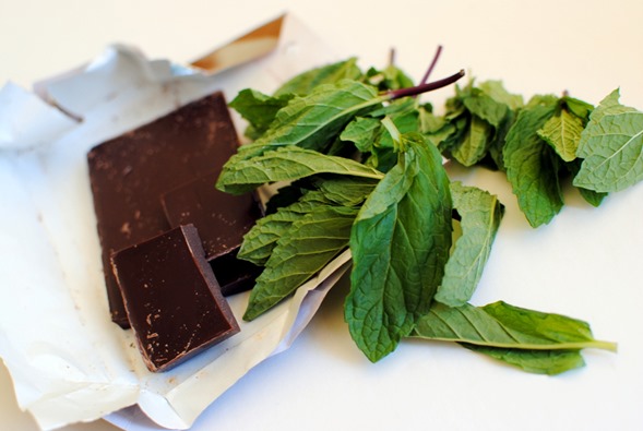 chocolate and mint