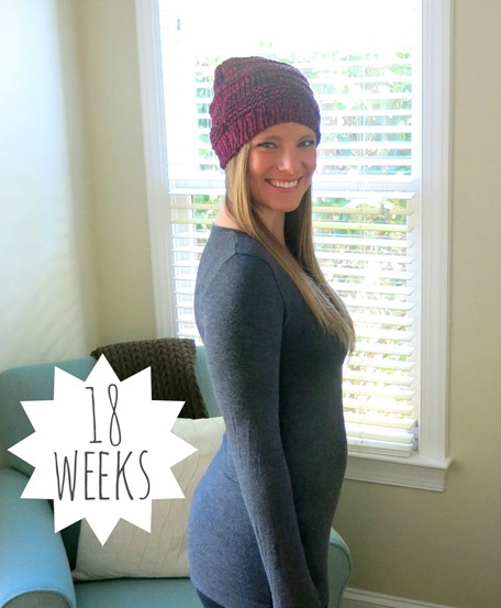 18 weeks pregnant bump pic