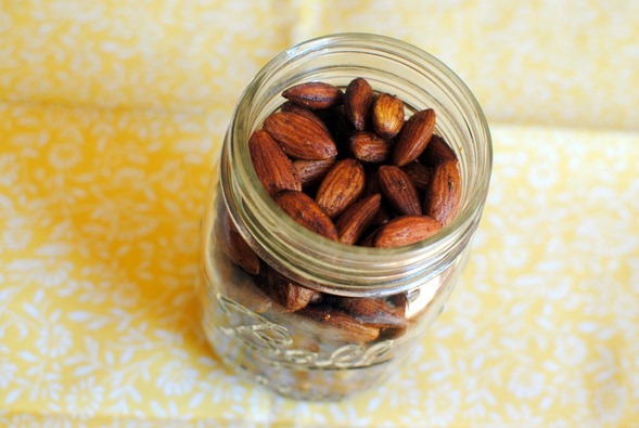 Easy and Healthy Sweet and Spicy Roasted Almonds Recipe