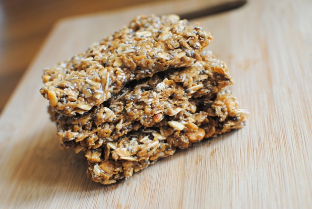 No Bake Peanut Butter Granola Bars Recipe