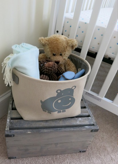 Nursery Elephant Toy Bin
