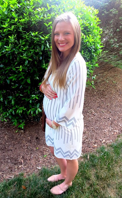 White Plum Maternity Dress