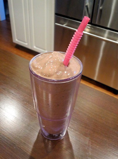 chocolate strawberry smoothie