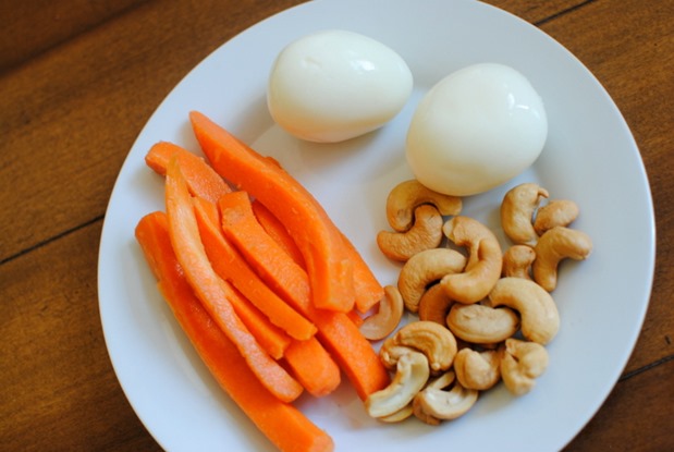 hard boiled egg snack