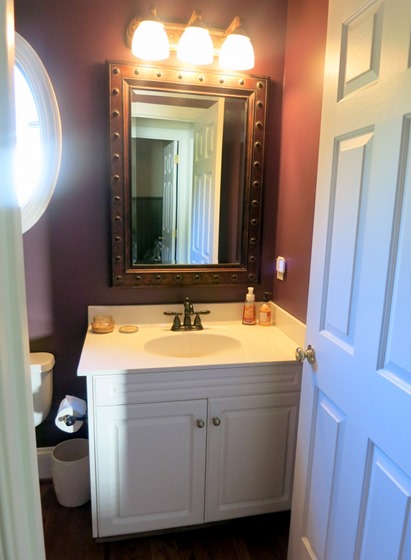 purple bathroom