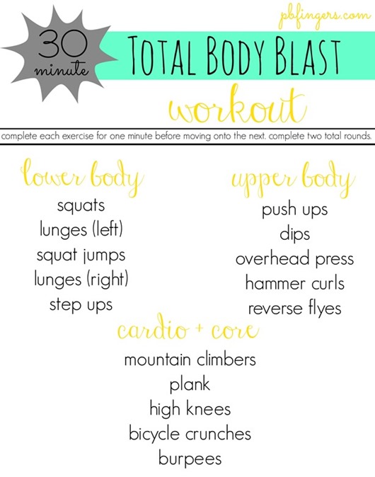 30 Minute Total Body Blast Workout