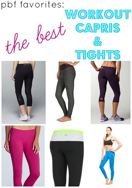 Best Workout Capris and Tights