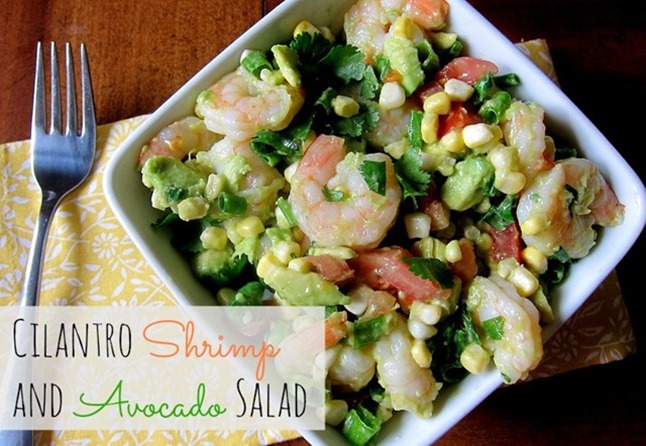 Cilantro Shrimp and Avocado Salad