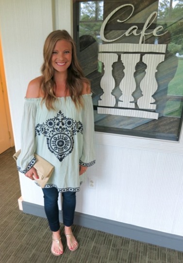 Pink Blush Maternity Off the Shoulder Top