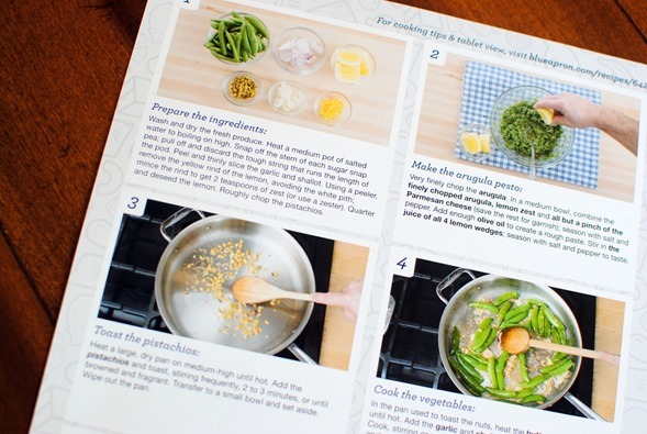 blue apron instructions