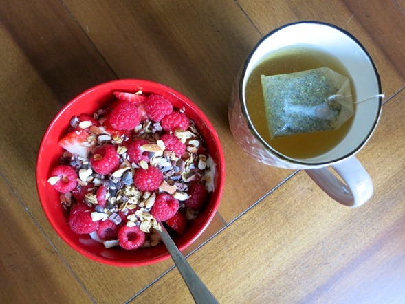 greek yogurt and berries
