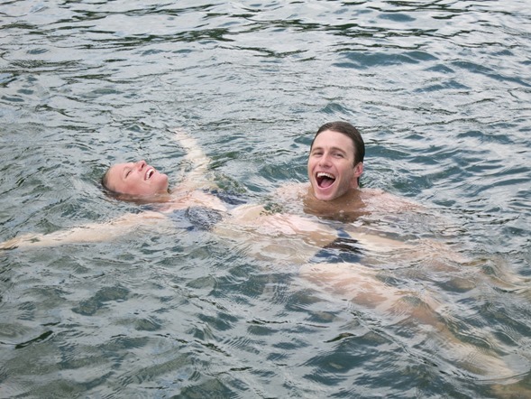 pregnant in the lake