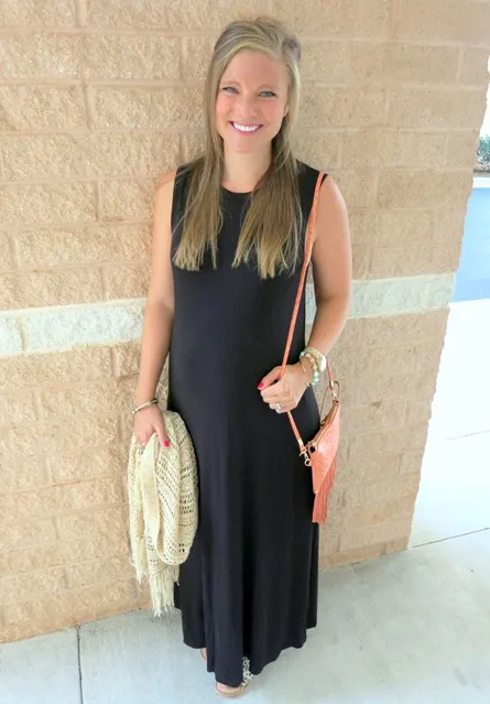 Black Maternity Maxi