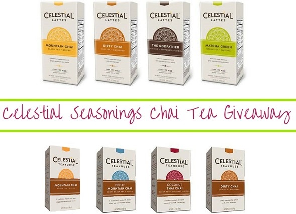 Celestial Seasonings Chai Tea Giveaway