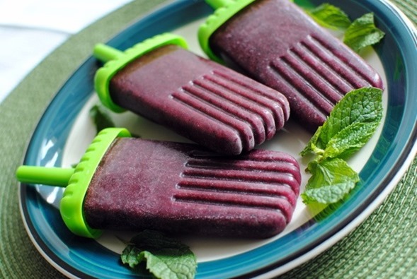 Grape Blueberry Popsicles