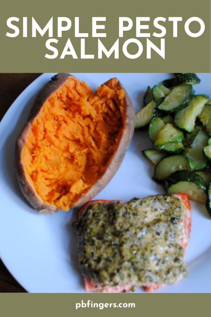Simple Pesto Salmon