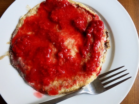 Strawberry Protein Pancake