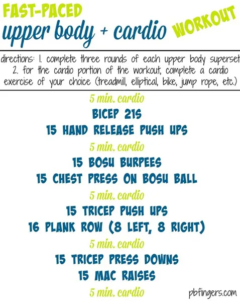 Upper Body Cardio Workout