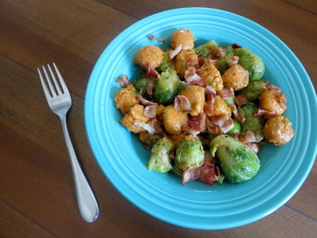 sweet potato gnocchi brussels sprouts