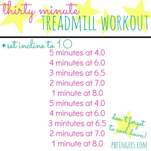 30 Min Treadmill Workout 30 Min Treadmill Workout