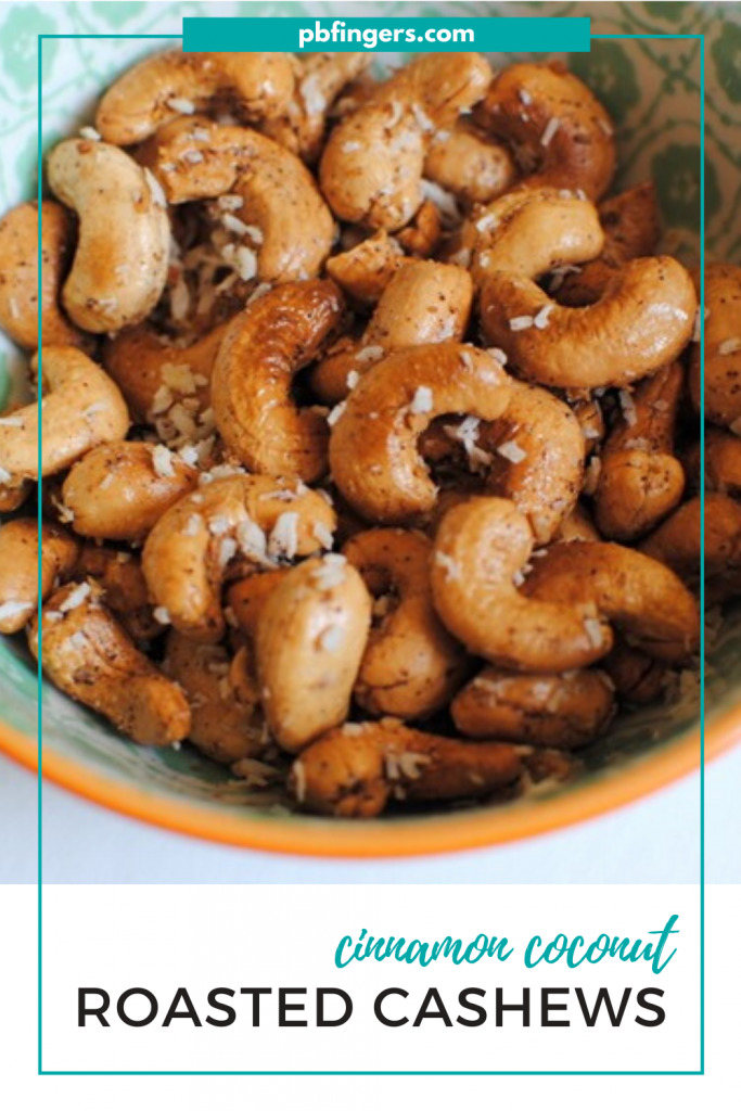 Cinnamon Coconut Roasted Cashews