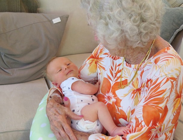 Great Grandma and Grandson