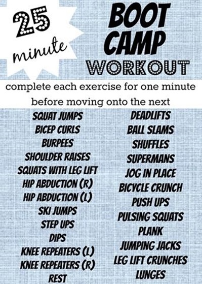 25 Minute Boot Camp Workout