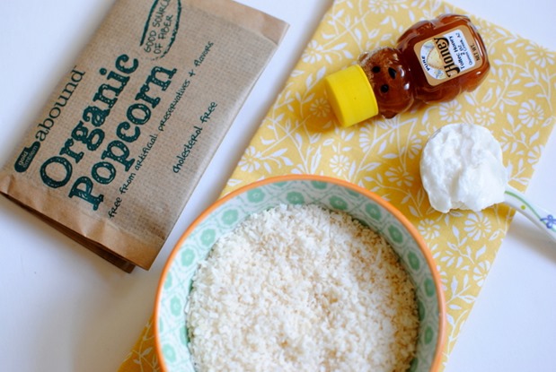 Coconut Popcorn Ingredients