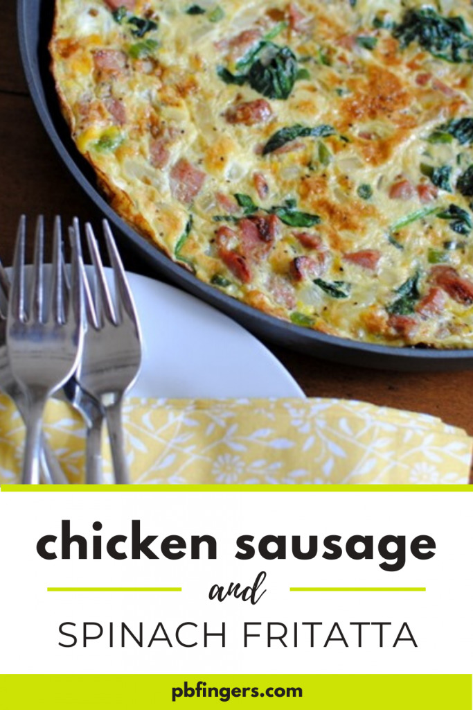 Chicken Sausage and Spinach Frittata