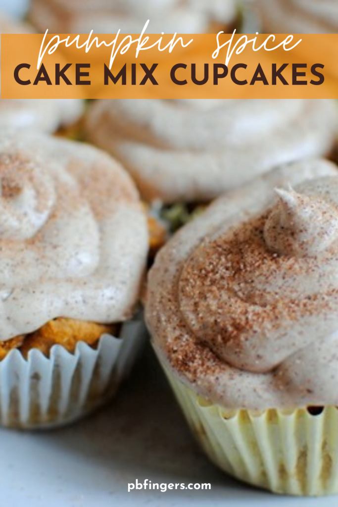 Pumpkin Spice Cake Mix Cupcakes