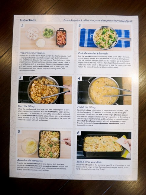 Blue Apron Recipe Steps