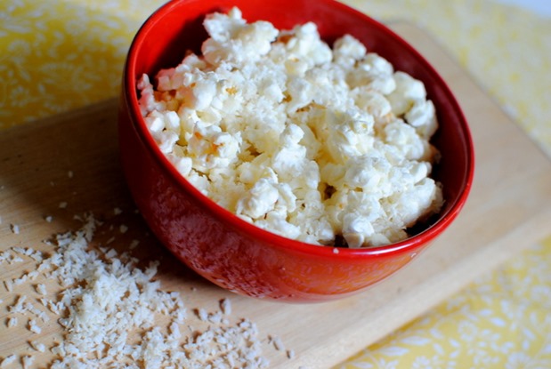 Coconut Dessert Popcorn For One