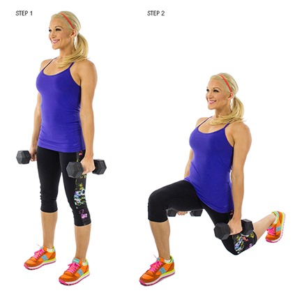 Dumbbell Lunges