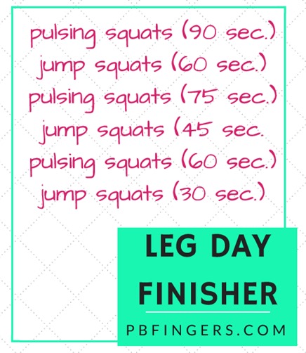 Leg Workout Finisher -- The final burn for your leg workout