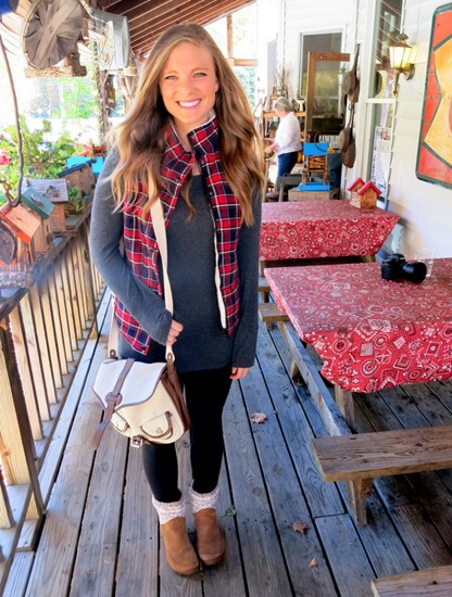 Plaid Puffer Vest